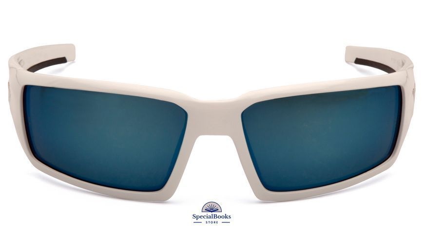 Окуляри захисні Venture Gear Pagosa White (ice blue mirror) Anti-Fog, дзеркальні сині в білій оправі 2019 фото