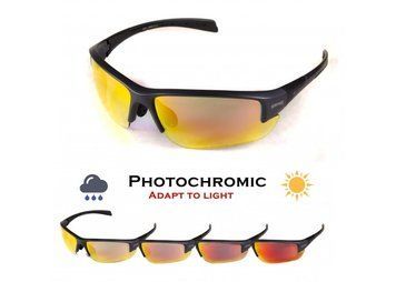 Окуляри фотохромні (захисні) Global Vision Hercules-7 Photochromic Anti-Fog (G-Tech&trade; red), фотохромні дзеркальні червоні 1318 фото