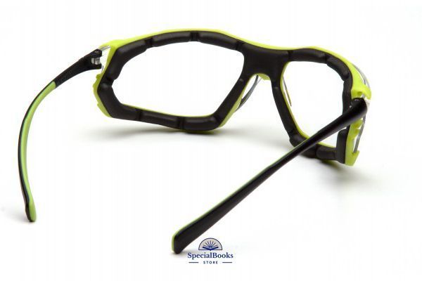 Очки защитные с уплотнителем Pyramex Proximity Black-lime (clear) Anti-Fog, прозрачные 1473 фото