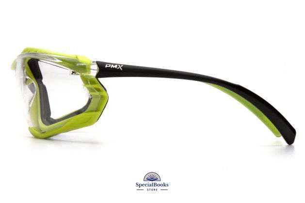 Очки защитные с уплотнителем Pyramex Proximity Black-lime (clear) Anti-Fog, прозрачные 1473 фото