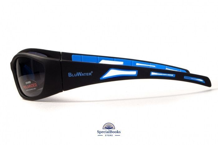 Окуляри поляризаційні BluWater Buoyant-1 Polarized (gray) чорні 1184 фото