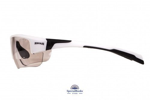Окуляри фотохромні (захисні) Global Vision Hercules-7 White Photochromic (clear), фотохромні прозорі в білій оправі 1322 фото