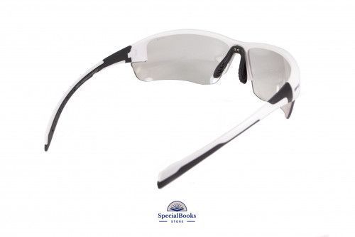 Окуляри фотохромні (захисні) Global Vision Hercules-7 White Photochromic (clear), фотохромні прозорі в білій оправі 1322 фото