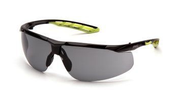 Очки защитные открытые Pyramex Flex-Lyte Black-Lime (gray), серые в чорно-лаймовой оправе 2276 фото