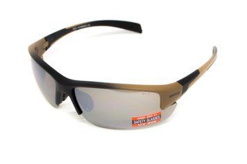 Очки защитные Global Vision Hercules-7 Black-Brown (drive mirror), зеркальные коричневые в коричнево-чорной оправе 2182 фото