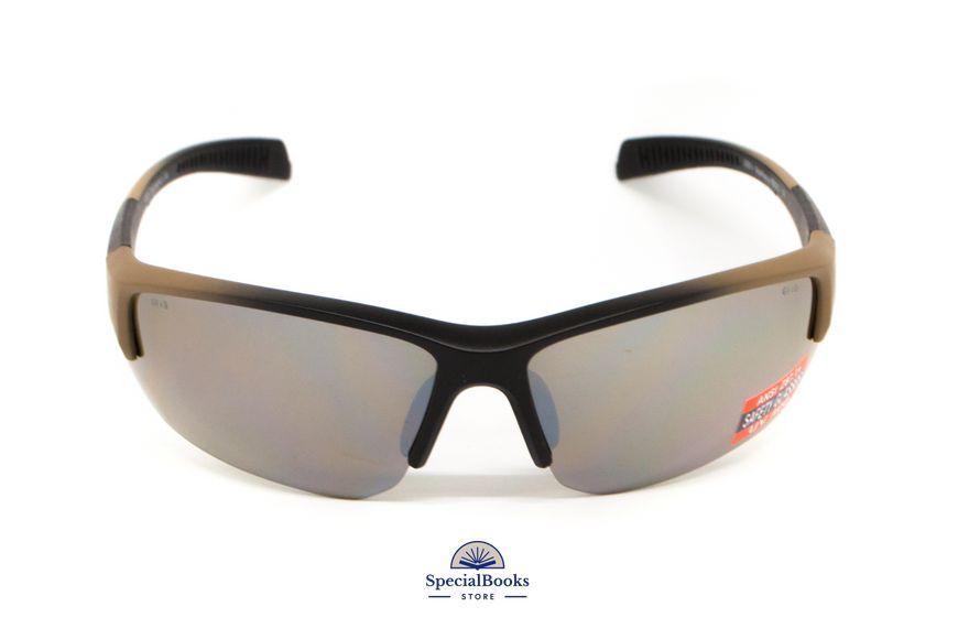 Очки защитные Global Vision Hercules-7 Black-Brown (drive mirror), зеркальные коричневые в коричнево-чорной оправе 2182 фото