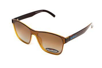Очки поляризационные BluWater Saltee Polarized (gradient brown), коричневые с градиентом в коричневой полупрозрачной оправе 2187 фото