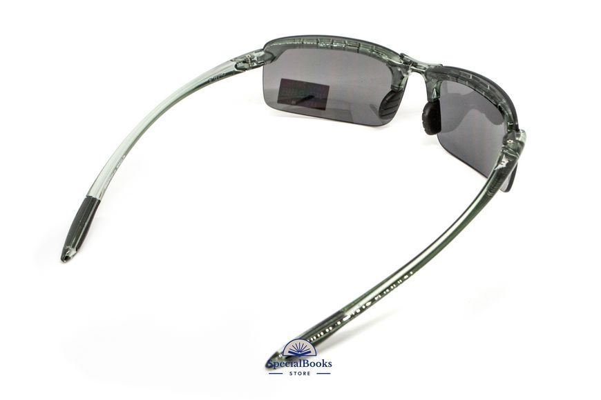 Очки защитные Global Vision Wheelin Crystal Gray (flash mirror) серые зеркальные линзы в полупрозрачной серой оправе 2191 фото