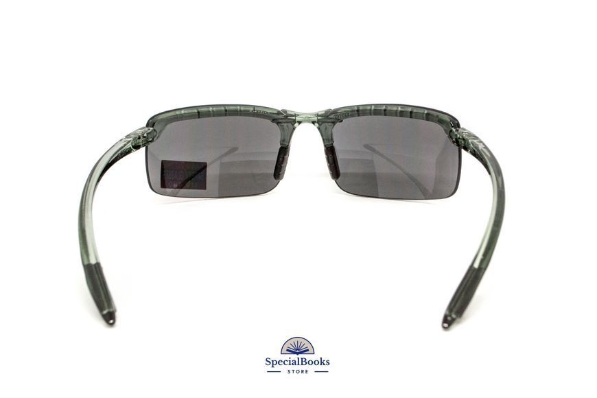 Очки защитные Global Vision Wheelin Crystal Gray (flash mirror) серые зеркальные линзы в полупрозрачной серой оправе 2191 фото