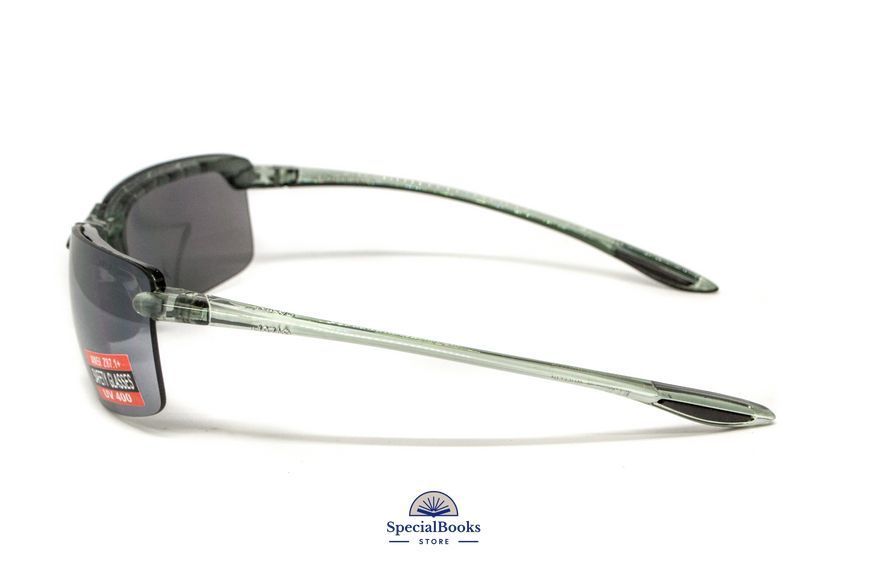 Очки защитные Global Vision Wheelin Crystal Gray (flash mirror) серые зеркальные линзы в полупрозрачной серой оправе 2191 фото