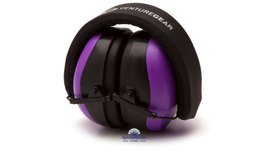 Навушники протишумні захисні Venture Gear VGPM8065C (захист слуху SNR 26 дБ, беруші в комплеті), фіолетові 2046 фото