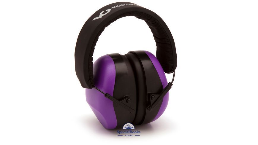 Навушники протишумні захисні Venture Gear VGPM8065C (захист слуху SNR 26 дБ, беруші в комплеті), фіолетові 2046 фото