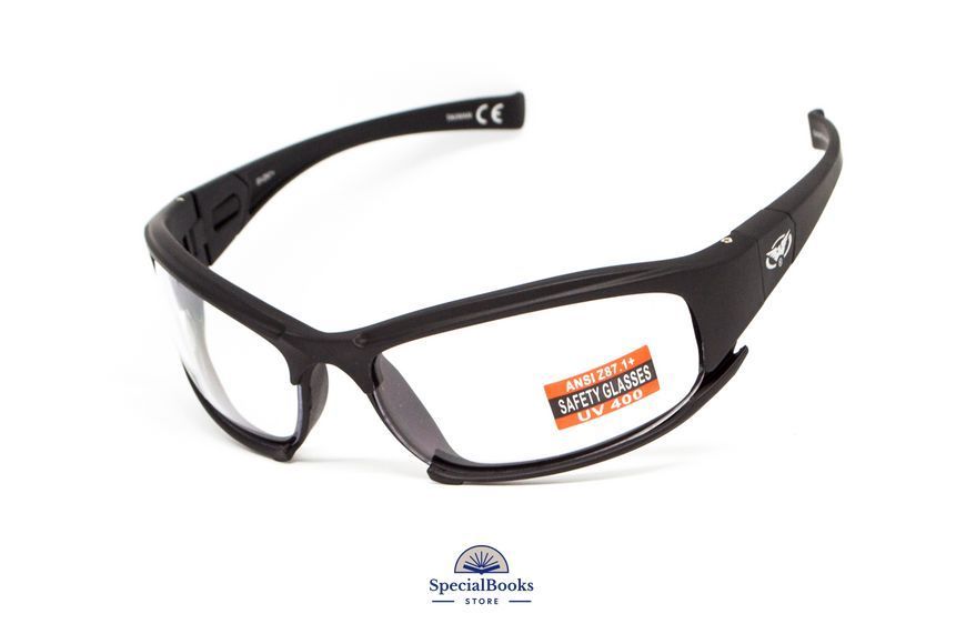 Очки защитные с уплотнителем Global Vision Assault (clear) Anti-Fog, прозрачные 2123 фото