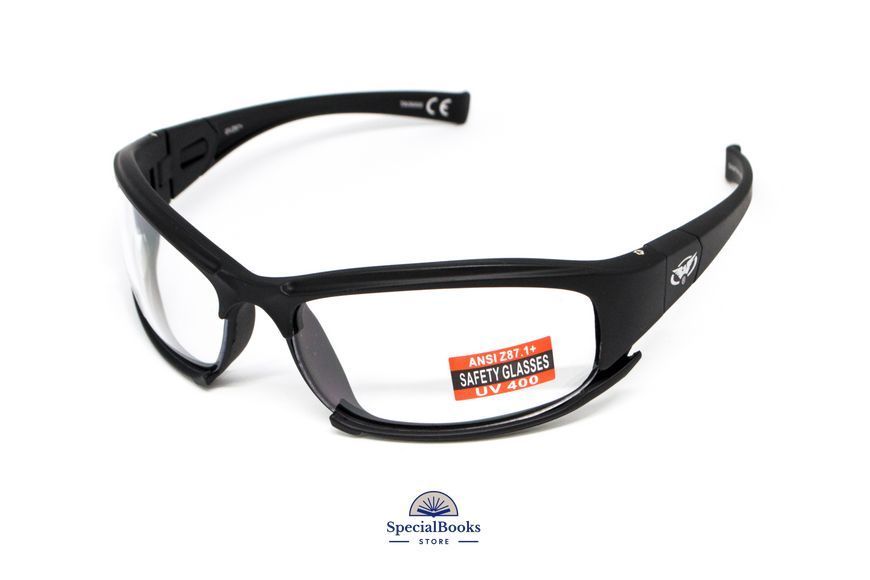 Очки защитные с уплотнителем Global Vision Assault (clear) Anti-Fog, прозрачные 2123 фото
