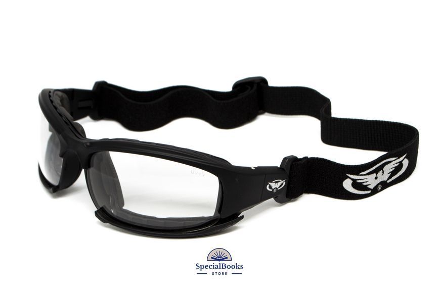 Очки защитные с уплотнителем Global Vision Assault (clear) Anti-Fog, прозрачные 2123 фото