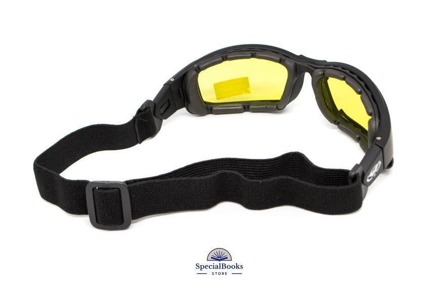 Окуляри захисні з ущільнювачем Global Vision Assault (yellow) Anti-Fog, жовті 2124 фото