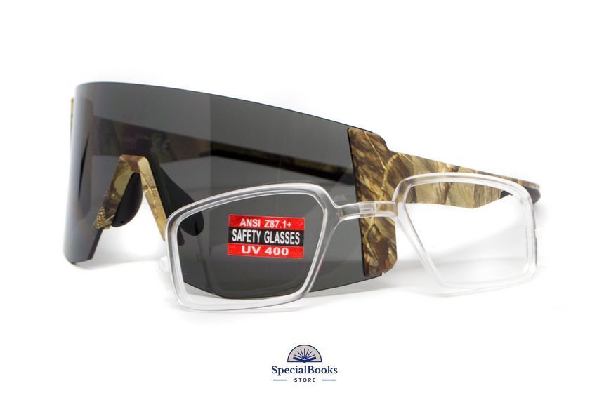 Окуляри захисні Global Vision Astro Camo (gray), сірі в камуфльованій оправі (з можливістю установки діоптрійної вставки) 2128 фото
