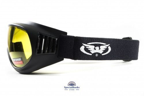 Окуляри захисні з ущільнювачем Global Vision Trump (yellow) жовті 1550 фото
