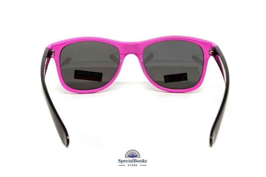 Окуляри захисні відкриті Swag Hipster-B Pink (Flash mirror), дзеркальні cірі 2085 фото