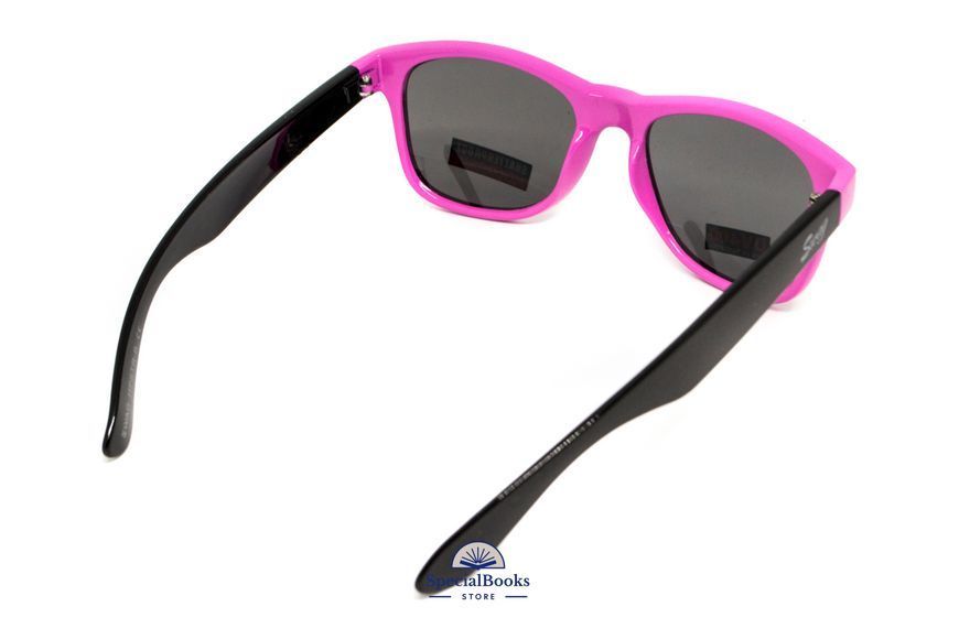 Окуляри захисні відкриті Swag Hipster-B Pink (Flash mirror), дзеркальні cірі 2085 фото