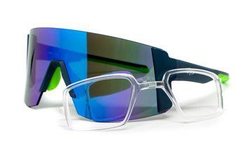 Очки защитные открытые Global Vision Astro+RX Blue (G-Tech&trade; blue), зеркальные синие в синей оправе с диоптрической вставкой в комплекте 2242 фото