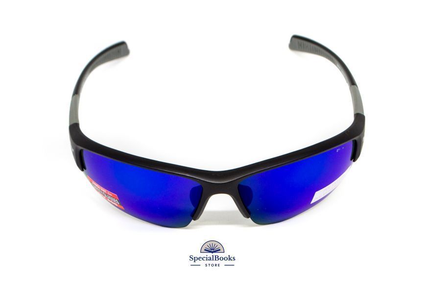 Окуляри поляризаційні захисні BluWater Samson-3 Z87.1 Polarized (G-Tech&trade; blue), дзеркальні сині 2137 фото