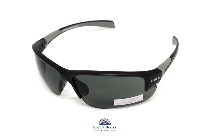 Окуляри поляризаційні захисні BluWater Samson-3 Z87.1 Polarized (gray), сірі 2138 фото