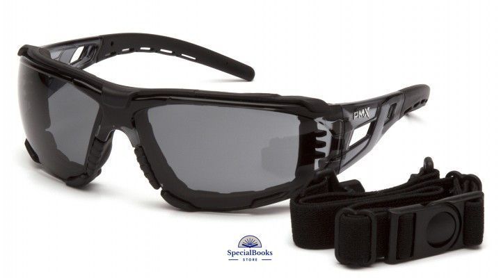 Очки защитные с уплотнителем Pyramex Fyxate (gray) Super Anti-Fog H2MAX, серые 1272 фото