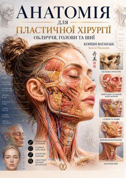 Анатомія для пластичної хірургії обличчя, голови та шиї Коиши Ватанабе 800-58 фото