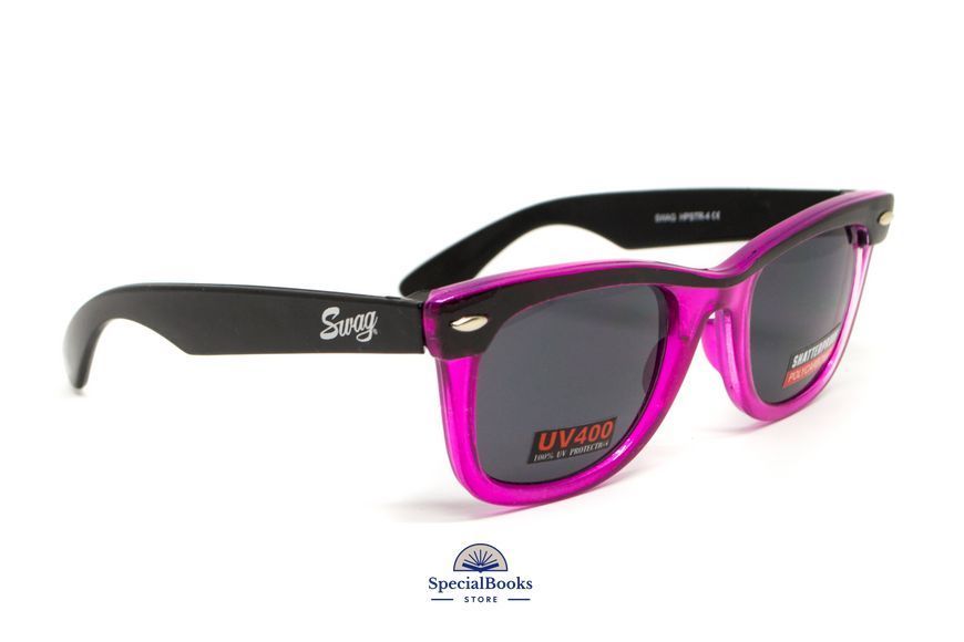 Окуляри захисні Swag Hipster-4 Pink (gray), сірі 2087 фото