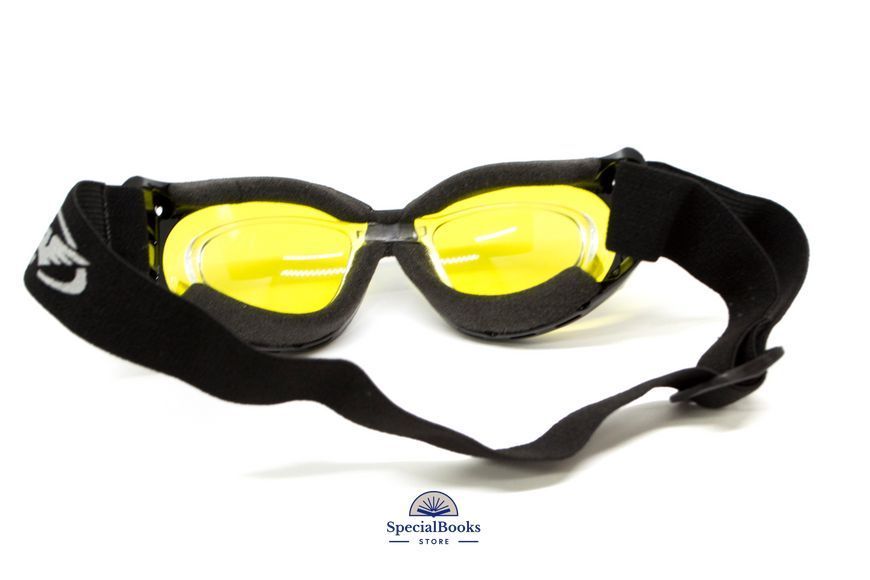 Окуляри захисні з ущільнювачем Global Vision Eliminator RX (yellow) Anti-Fog, жовті з діоптричною вставкою 2151 фото