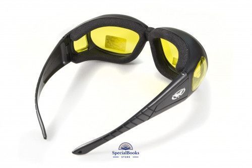 Очки защитные с уплотнителем Global Vision Outfitter (yellow) Anti-Fog, желтые 1434 фото