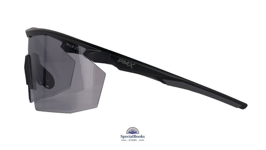Окуляри захисні Pyramex PMXSPEC (light gray) Super Anti-Fog H2MAX, світло-сірі напівтемні в чорно-сірій оправі 2261 фото