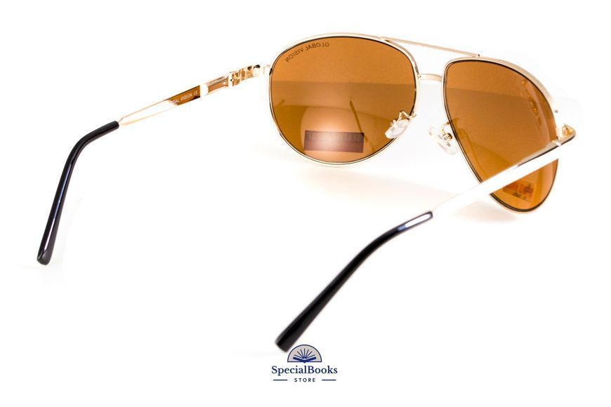 Окуляри захисні Global Vision Aviator-4 (drive mirror), коричневі лінзи 1153 фото